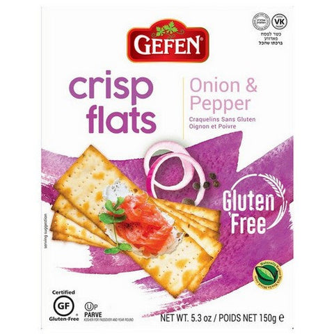 Gefen, Onion & Pepper Crisp Flats, 5.2 Oz(Case Of 12) Gefen