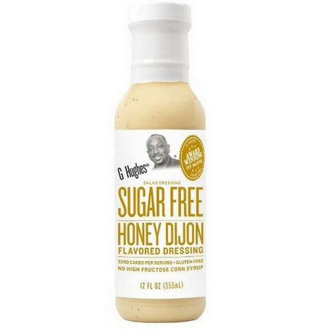 G Hughes, Honey Dijon Dressing Sugar Free, 12 Oz(Case Of 6) G Hughes