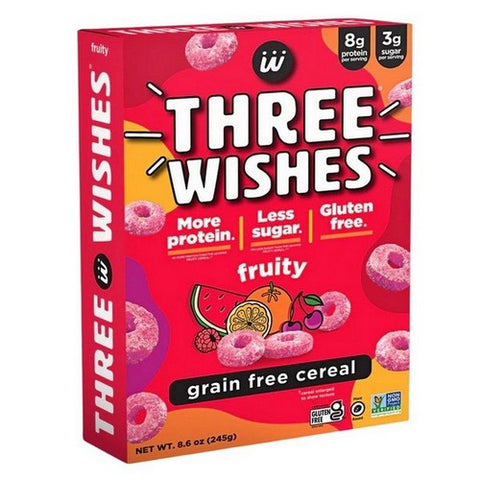 Three Wishes, Cereal Fruity, 8.6 Oz(Case Of 6) Three Wishes