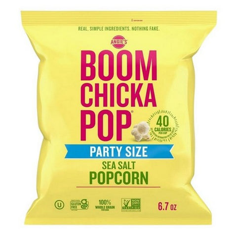 Angie's, Boom Chicka Pop Sea Salt Popcorn Party, 6.7 Oz(Case Of 4) Angie's
