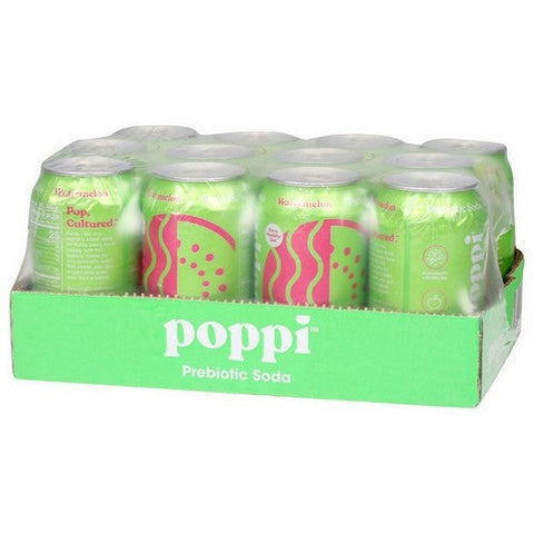 Poppi, Prebiotic Soda Watermelon, 12 Oz(Case Of 12) Poppi