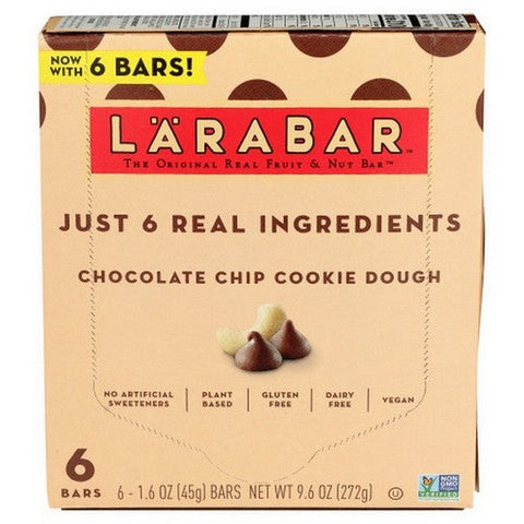 Larabar, Chocolate Chip Cookie Dough Protein Bar, 9.6 Oz(Case Of 8) Larabar