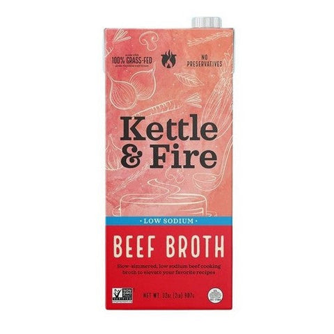 Functional Remedies, Beef Broth Low Sodium, 32 Oz(Case of 8) Functional Remedies