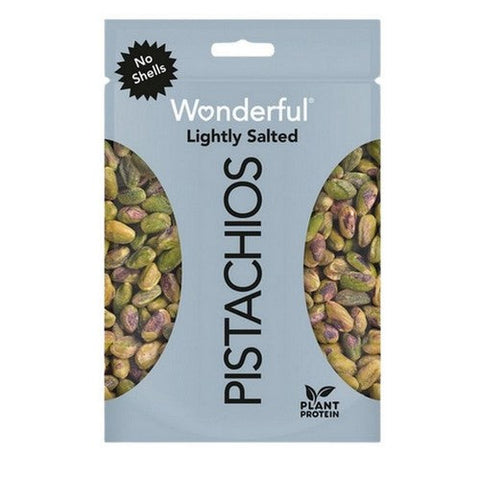 Wonderful Pistachios, Pistachios Roasted Light Salt No Shells, 12 Oz(Case Of 12) Wonderful Pistachios