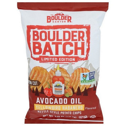 Boulder Canyon, Yellowbird Habanero Kettle Chip Limited Edition, 5.25 Oz(Case Of 12) Boulder Canyon