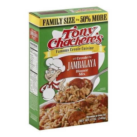 Tony Chachere's, Creole Jambalaya Dinner Mix Family Size, 12 Oz(Case Of 8) Tony Chachere's