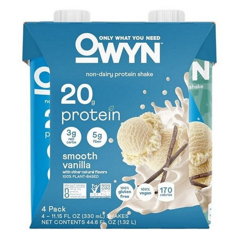 Owyn, Vanilla Meal Replacement Shakes, 44.6 Oz(Case Of 3) Owyn