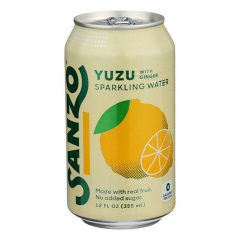Sanzo, Yuzu Sparkling Water, 12 Oz(Case Of 12) Sanzo