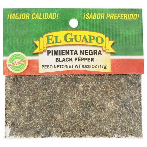 El Guapo, Ground Black Pepper, 0.63 Oz(Case Of 18) El Guapo