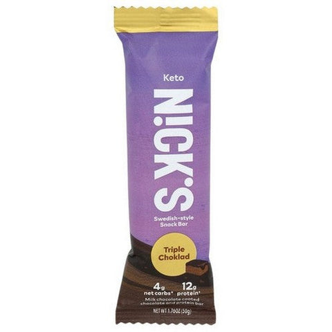 Aceso, Triple Choklad And Peanut Chocolate Protein Bar Keto, 1.76 Oz(Case Of 12) Aceso