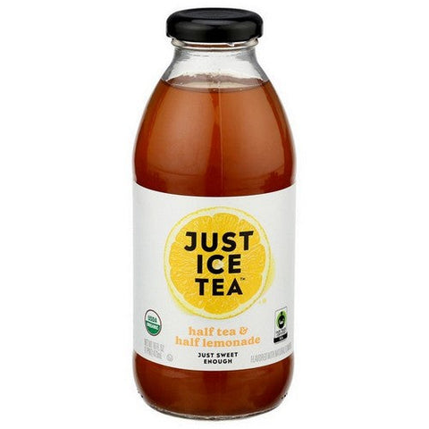 Just Ice Tea, Organic Half Tea And Half Lemonade, 16 Oz(Case Of 12) Just Ice Tea