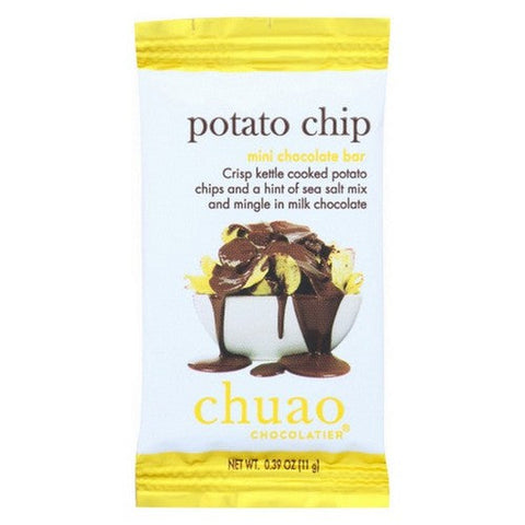Chuao Chocolatier, Mini Milk Chocolate Potato Chip Bar, 0.39 Oz(Case Of 24) Chuao Chocolatier