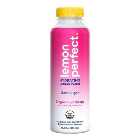 Lemon Perfect, Hydrating Lemon Water Dragon Fruit Mango, 15.2 Oz(Case Of 12) Lemon Perfect