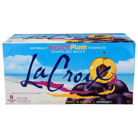 La Croix, Beach Plum Sparkling Water, 96 Oz (Case Of 3) La Croix