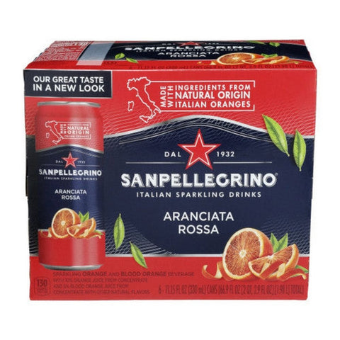 San Pellegrino, Aranciata Rossa Orange Sparkling Fruit Beverage, 66.9 Oz (Case Of 4) San Pellegrino