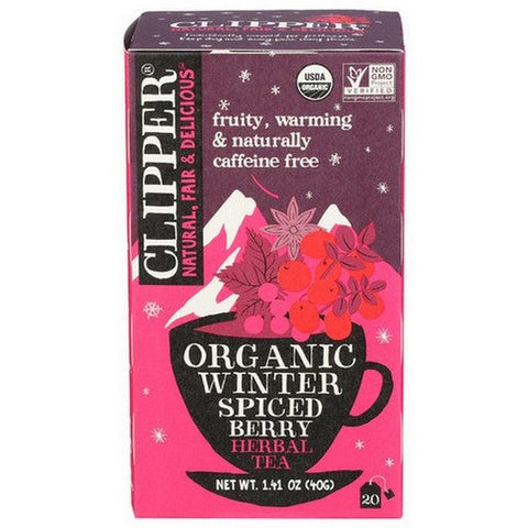 Clipper, Organic Winter Spiced Berry Herbal Tea, 1.41 Oz (Case Of 6) Clipper