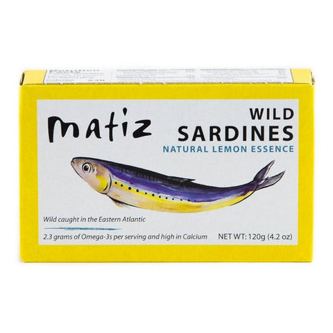 Matiz, Wild Sardines with Natural Lemon, 4.2 Oz(Case Of 12) Matiz