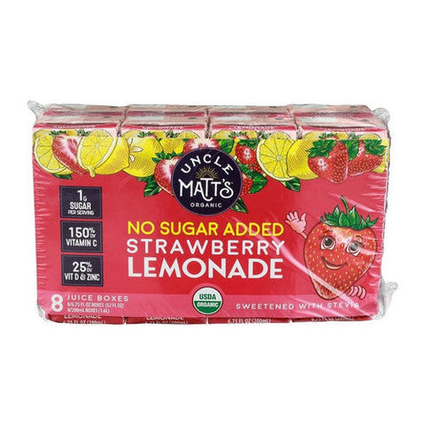 Uncle Matts, Strawberry Lemonade Juice Box, 54 Oz(Case Of 4) Uncle Matts