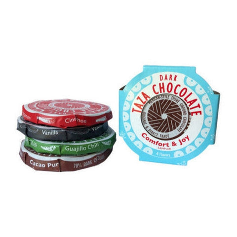 Taza Chocolate, Organic Comfort and Joy Sampler Chocolate, 5.4 Oz(Case Of 12) Taza Chocolate