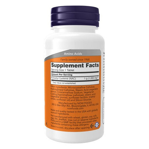 Now Foods, N-Acetyl-Cysteine, 1000 Mg, 60 Veg Caps