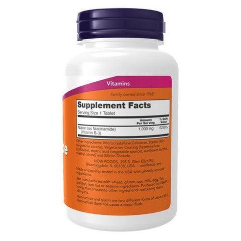 Now Foods, Niacinamide, 1000 Mg, 90 Tabs