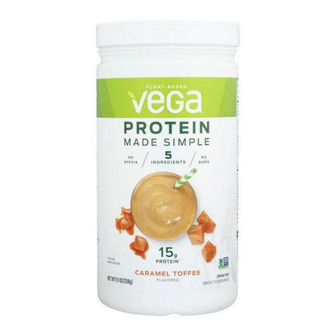 Vega, Vegan Protein Powder Caramel Toffee, 9.1 Oz Vega