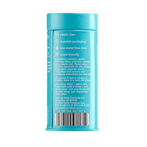 Hello Products, Llc, Antiplaque Whitening Toothpaste, 60 Tablets Hello Products, Llc