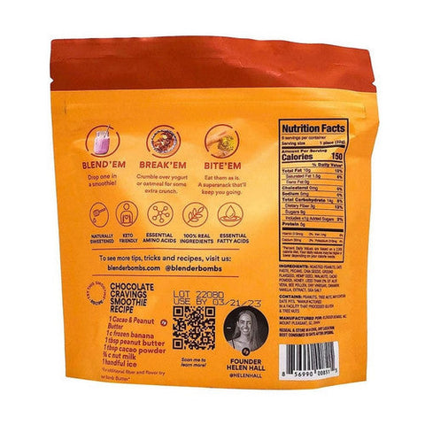Blender Bombs, Superfood Booster For Smoothies Cacao And Peanut Butter, 5.7 Oz Blender Bombs