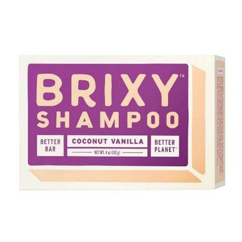 Brixy, Shampoo Bar Coconut Vanilla, 4 Oz Brixy