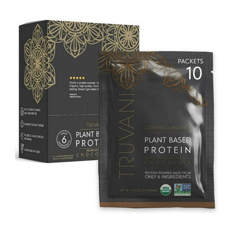 Truvani, Organic Plant Based Protein Powder Chocolate, 1.6 Oz Truvani