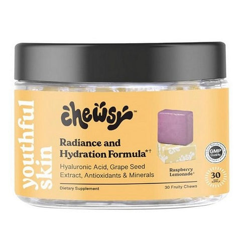 Skin Youthful Raspberry Lemonade Chews 30 Soft Chews by Chewsy