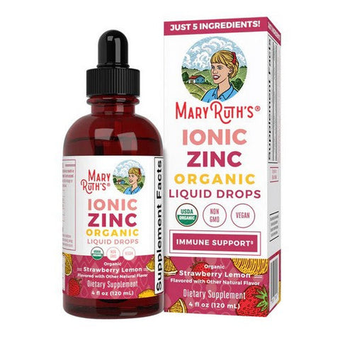 MaryRuth's, Organic Ionic Zinc Lemon Strawberry, 4 Oz MaryRuth's