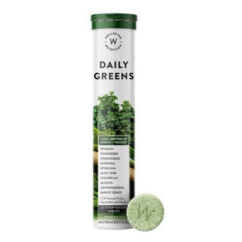 Wellbeing Nutrition, Daily Green Effervescents, 15 Tablets Wellbeing Nutrition