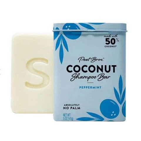 Peet Bros, Coconut Shampoo Bar Peppermint, 5 Oz Peet Bros