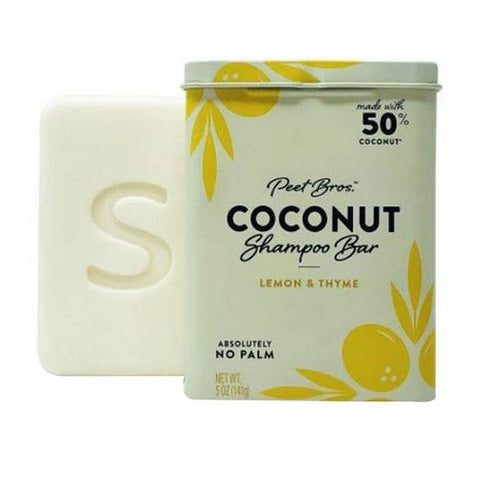 Peet Bros, Shampoo Bar Coconut Juicy Lemon And Thyme, 5 Oz Peet Bros