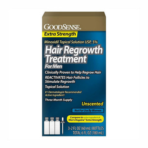 Good Sense, Minoxidil Topical Solution 5% Hair Regrowth Treatment For Men, 180 Ml Good Sense