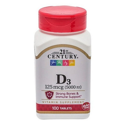 21st Century, Vitamin 400 IU, 125 Mcg, 100 Tabs 21st Century