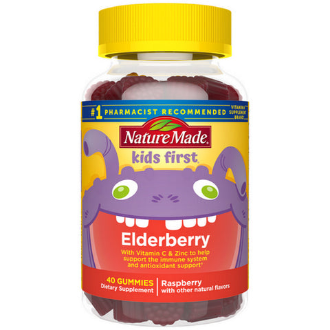 Nature Made, Kids First Elderberry, 40 Gummies Nature Made