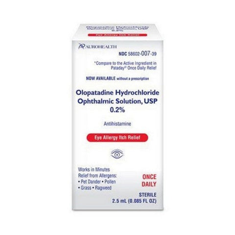 Auro Health, Olopatadine Hydrochloride Ophthalmic Solution, 2.5 mL Auro Health