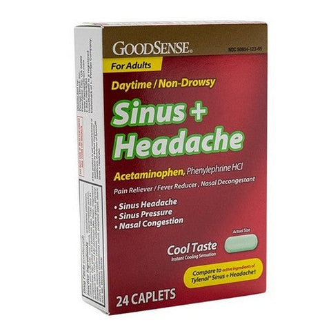 ScarAway, Sinus Plus Headache Non Drowsy, 24 Caps ScarAway