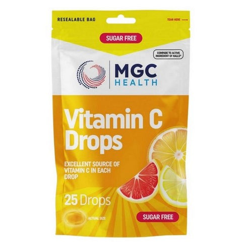 Mgc Health, Cough Drops Asset Citrus Sugar Free, 25 Drops Mgc Health