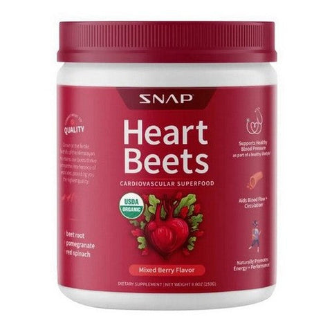 Snap Supplements, Heart Beets Powder, 8.8 Oz Snap Supplements