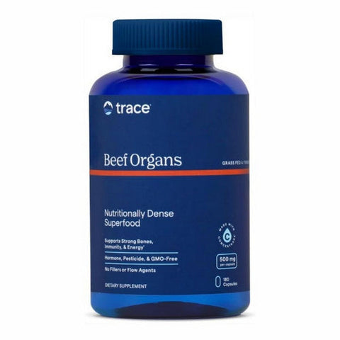 Trace Minerals, Beef Organs, 3000 mg, 180 Caps Trace Minerals