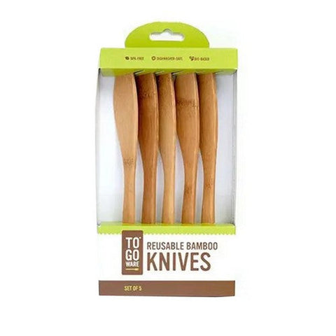 To-Go Ware, Reusable Bamboo Knives, 5 Count To-Go Ware
