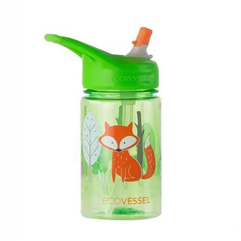 EcoVessel, Kids Fox Splash Water Bottle, 12 Oz EcoVessel