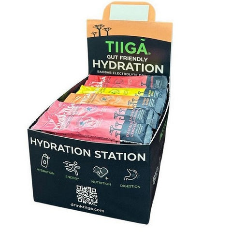 Gut Friendly Hydration Assorted Variety Packs 60 Count (0.46 Oz) by Tiiga