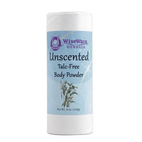 Wise Ways Herbals, Talc-Free Body Powder Unscented, 4 Oz Wise Ways Herbals