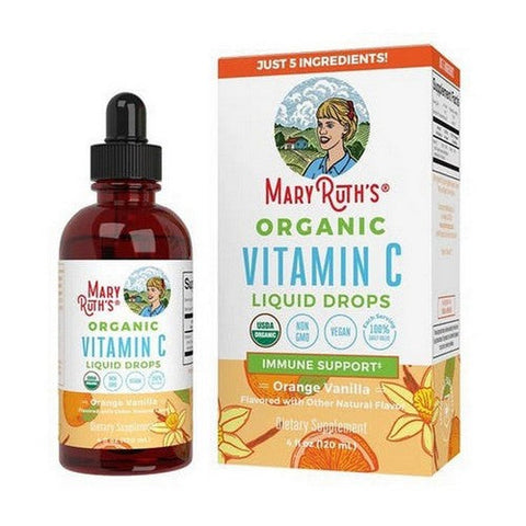 MaryRuth's, Organic Orange Vanilla Vitamin C Liquid Drops, 1 Oz MaryRuth's