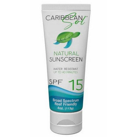 Caribbean Solutions, Mineral Sunscreen Lotion SPF 15, 4 Oz Caribbean Solutions