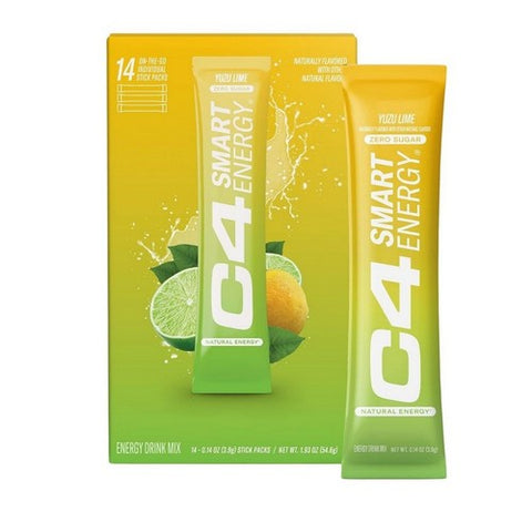 Cellucor, C4 Smart Energy Yuzu Lime, 14 Count Cellucor